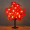 Modern Art Deco Fabric Artificial Maple Leaf Tree LED Table Lamp For Bedroom