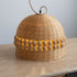 Traditional Rustic Weaving Basket Bamboo 1-Light Pendant Light For Dining Room