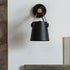 Modern Minimalist Wood Iron Cylinder 1-Light Wall Sconce Lamp For Bedside