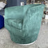 Modern Minimalist Ring Frame Solid Wood Cotton Linen High Density Sponge Accent Chair Backrest Armrest For Living Room