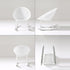 Contemporary Creative Oval PP Plastic Chair Backrest Armrest For Living Room
