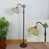 Traditional Tiffany Stained Glass Petal Shade 1-Light Standing Floor Lamp For Home Office