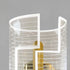 Modern Luxury Iron Acrylic Cylinder Cutting Line LED For Bedside