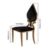 Contemporary Creative Spade Hearts Plum Square Velvet Titanium Dining Chair Backrest For Living Room