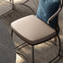 Contemporary Luxury Curved Stainless Steel Leather Chair Backrest Armless For Living Room