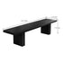 Modern Minimalist Rectangular Solid Wood Bench For Living Room