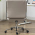 Modern Minimalist Square Upholstered PU Leather Stainless Steel Desk Chair Backrest Armrest For Home Office