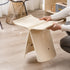 Contemporary Scandinavian PC Butterfly Shape Vanity Stool Backless For Living Room