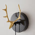 Modern Minimalist Strip Antler Orb Full Copper Crystal Silicone LED Wall Sconce Lamp For Bedroom