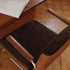 Traditional Vintage Square Cushion Solid Wood Plating Iron Dining Chair Backrest Armrest For Dining Room