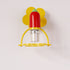 Contemporary Scandinavian Iron Acrylic Flower Shade 1-Light Rocker Arm Wall Sconce Lamp For Bedroom