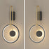 Modern Simplicity Aluminum Circle Ring Silicone Strip LED Wall Sconce Lamp For Living Room