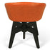 Contemporary Retro Arc Liftable PU Leather Iron Dining Chair Backrest For Dining Room