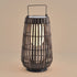 Contemporary Creative Waterproof Solar Cylinder Woven Rattan Iron LED Landscape Lighting Outdoor Light For Garden