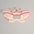 Contemporary Nordic Kids Iron Aluminum Silica Acrylic Butterfly LED Flush Mount Ceiling Light For Bedroom