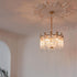 Contemporary Luxury Copper Bow Crystal Beads 6/7/9-Light Chandelier For Living Room