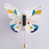 Contemporary Creative Butterfly Enamel Colored Acrylic Wing Iron LED Wall Sconce Lamp For Living Room