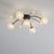 Modern Luxury Branch Orb Star Full Copper Glass 9/13/17 Light Semi-Flush Mount Ceiling Light For Living Room
