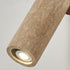 Traditional Japanese Yellow Travertine Cylindrical Spotlight 1-Light Wall Sconce Lamp For Bedroom