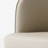Contemporary Luxury Curved PU Leather Upholstered Carbon Steel Dining Chair Backrest Armrest For Dining Room