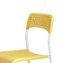 Modern Minimalist Square Plastic Iron Multi-Holes Dining Chair Backrest For Dining Room