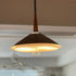 Contemporary Scandinavian Cone Funnel Iron 1-Light Pendant Light For Living Room