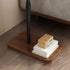 Modern Minimalist Rectangular Artificial Panel Hardware End Table For Living Room