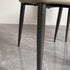 Contemporary Luxury Square Microfiber Leather Carbon Steel Dining Chair Backrest For Dining Room