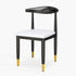 Contemporary Luxury Square PU Leather Dining Chair Backrest For Dining Room