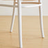 Modern Minimalist Square Rattan Plastic Dining Chair For Dining Room