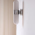 Modern Minimalist Capsule Iron Glass 2-Light Wall Sconce Lamp For Bedroom