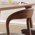 Contemporary Scandinavian Curved Back Ash Wood Sponge Dining Chair Backrest For Dining Room