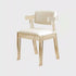 Modern Minimalist Square Lambswool Fabric Acrylic Vanity Stool Backrest For Bedroom