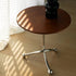 Contemporary Nordic Round Tripod Base Density Plate Stainless Steel Coffee Table For Living Room