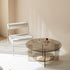 Contemporary Creative Cylinder Acrylic Fabric Chair Backrest Armless For Living Room
