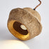 Traditional Japanese Natural Fruit Shell Design 1-Light Pendant Light For Dining Room