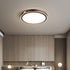 Modern Luxury Round Electroplated Aluminum Acrylic LED Flush Mount Ceiling Light For Bedroom