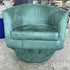 Modern Minimalist Ring Frame Solid Wood Cotton Linen High Density Sponge Accent Chair Backrest Armrest For Living Room