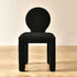 Modern Minimalist Square Iron Velvet Fabric Sponge Chair Four Legs Backrest For Living Room