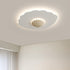 Contemporary Scandinavian Shell Iron Resin LED Flush Mount Ceiling Light For Living Room