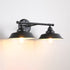 Contemporary Industrial Round Iron 2/3 Light Wall Sconce Lamp For Bathroom