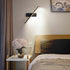 Modern Simplicity Strip Rectangle Aluminum Iron Silicone LED Wall Sconce Lamp For Bedroom