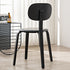 Modern Minimalist Round Cushion Solid Wood Dining Chair Backrest For Dining Room