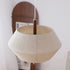 Traditional Vintage Hemp Rope Weaving Round Shade Wood 3-Light Chandelier For Living Room