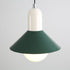 Contemporary Simplicity Macaron Iron Geometric Cone Shape 1-Light Pendant Light For Living Room