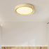 Contemporary Simplicity Round Wood Grain Acrylic LED Flush Mount Ceiling Light For Bedroom