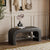 Modern Minimalist Long Rectangle Lambswool PU Leather Iron Storage Bench 1-Shelf For Entryways