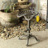 Contemporary Industrial Iron Wood Round Hollowed Claw Base Bar Stool Footrest For Kitchen