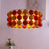 Contemporary Nordic Round Colorful Ball Iron 6-Light Chandelier For Living Room