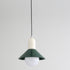 Contemporary Simplicity Macaron Iron Geometric Cone Shape 1-Light Pendant Light For Living Room